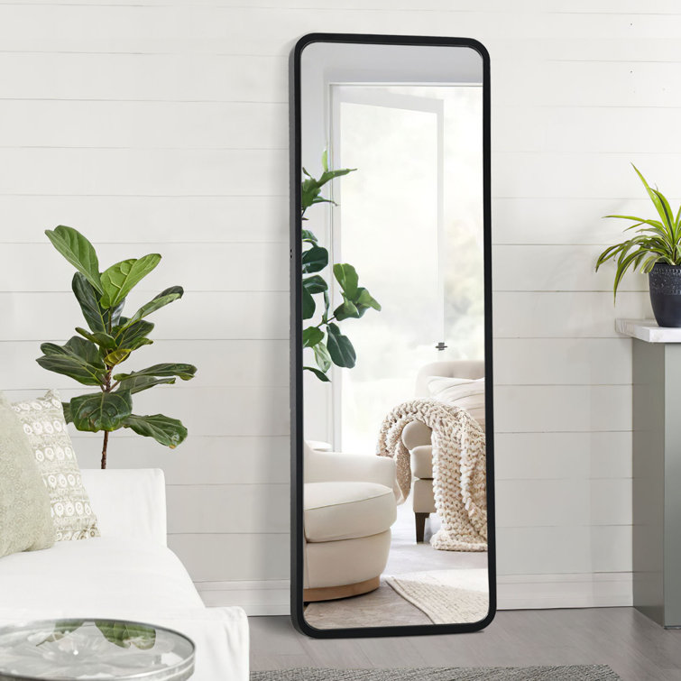 Latitude Run® Wood Floor Mirror - Wayfair Canada